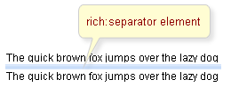 <rich:separator> component