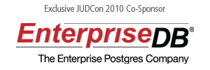 EnterpriseDB... 2010 JUDCon Co-sponsor