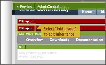 Edit header inheritance